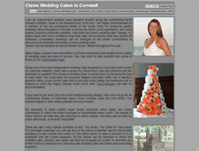 Tablet Screenshot of clarescakes.co.uk